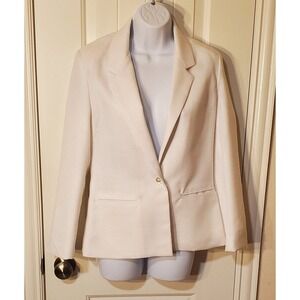 Vintage Avon Fashions Womens White Blazer ‎ Size Small Made in USA 1980s